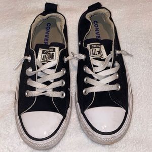 Black converse shoes